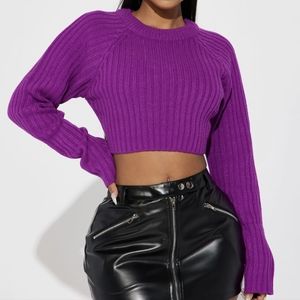 Purple Passion pullover crewneck sweater (M)